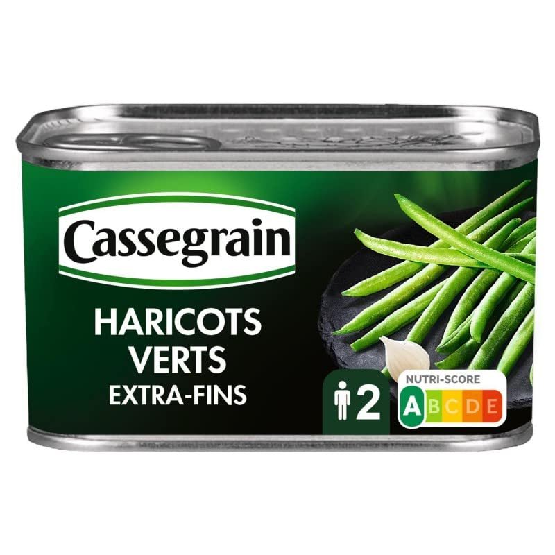 Cassegrain - Green Beans Extra Fine Picked and Arranged Main 220G - Lot of 5
