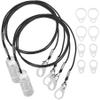 Hearing Aid Clips - Protective Holder with Anti Lost Lanyard Cord - Rope with Loops and Clip and Security Clip Ideal for Behind The Ear Hearing Aids and Personal Sound Amplifiers, (Pack of 2) view 1