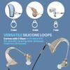 Hearing Aid Clips - Protective Holder with Anti Lost Lanyard Cord - Rope with Loops and Clip and Security Clip Ideal for Behind The Ear Hearing Aids and Personal Sound Amplifiers, (Pack of 2) view 3