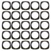 50pcs Wax Machine Anti-fouling Ring Stain Resistant Paper Mat for Wax Heater Hair Remover Mat Double Wax Ring Wax Beans Hair Removal Mat Wax Collars Cleaning Pad Square view 1