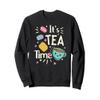 Tea Lover Cute Kawaii Teacup Cookies Macarons Tea Party Sweatshirt view 1