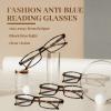 LUFF 4Pcs Anti-Blue-ray Reading Glasses Portable Ultra-Light Readers(3.75X) view 2