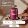 Ashwagandha Gummies 1200mg - 120 Gummies - 2 Months Supply - Tasty Natural Raspberry Flavour - 2 per Day - Ashwagandha Root Extract Supplement - Vegan, Non-GMO, Gluten-Free & Travel-Friendly view 2
