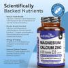 Calcium Magnesium Zinc Vitamin D3 | 180 Vegan Capsules | Bone Health Teeth Muscles Immune Support | with Copper Boron Manganese | Non-GMO Gluten Free | Women & Men | 6 Month Supply | UK view 2