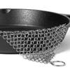 Beengou Cast Iron Cleaner 8"x6" Stainless Steel 316 Chainmail Scrubber for Cast Iron Pan Pre-Seasoned Pan Dutch Ovens Waffle Iron Pans view 1