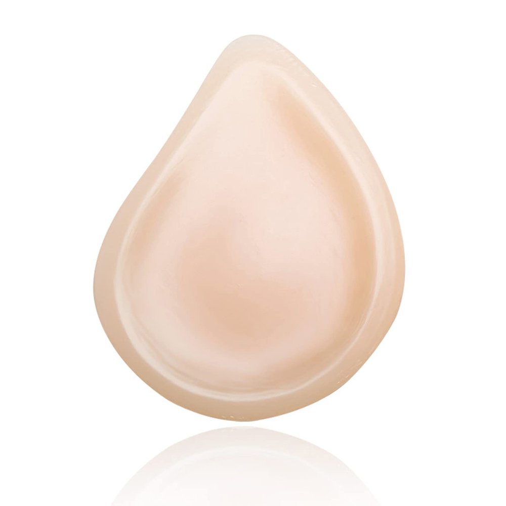 DFGGE One Piece Silicone Breast Forms Lifelike Mastectomy Transgender Cosplay Prosthesis for Men And Women Crossdress Transvestite Bra Enhancer Inserts,Left Side Only,400g/Piece