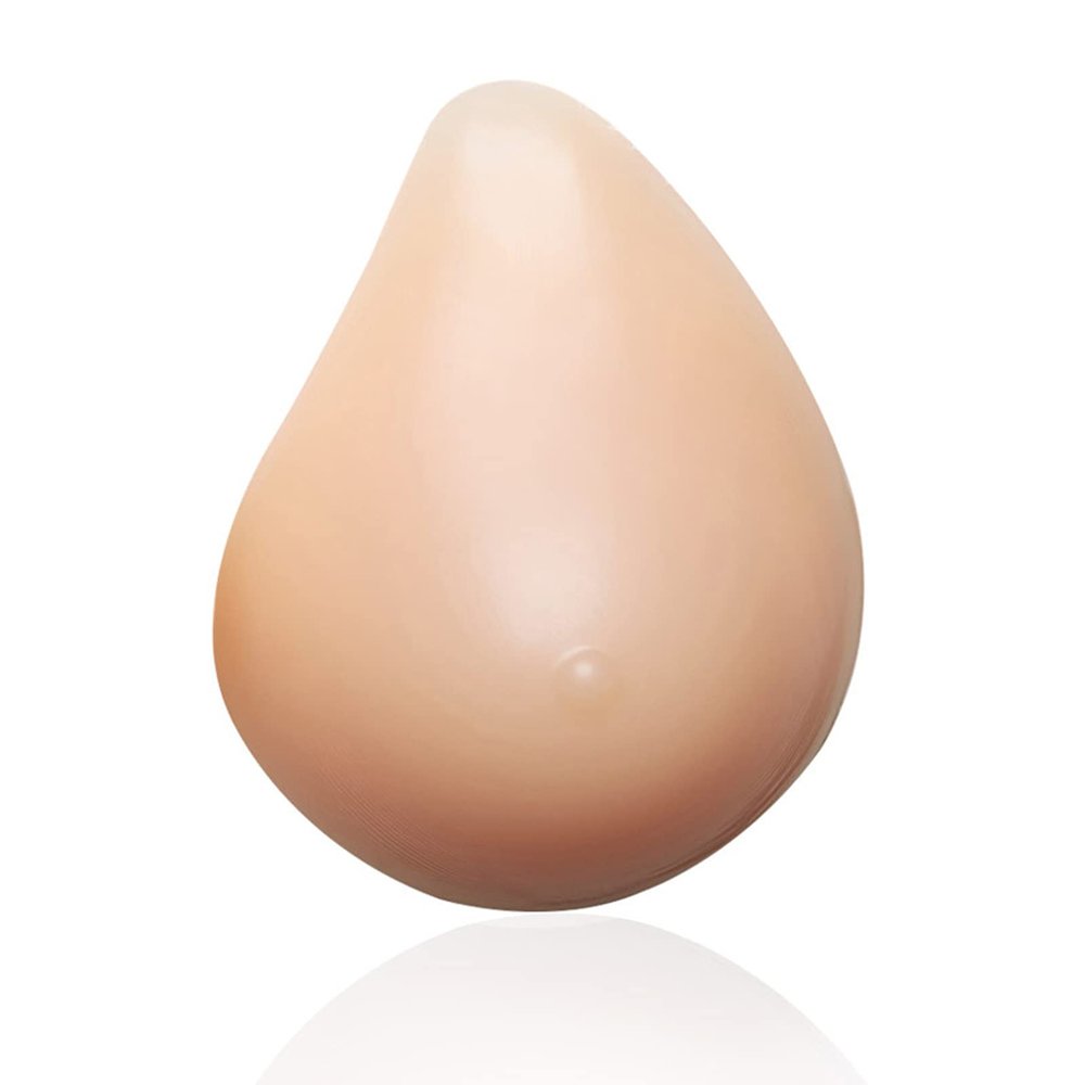 DFGGE 1 Piece Silicone Breast Forms Fake Boob Lifelike Breast Enhancers for Men and Women for Mastectomy Prosthesis Crossdresser Cosplay Prostheses Transgender,Right,350g/Piece