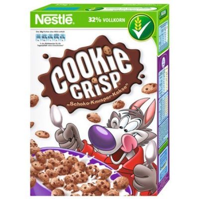Nestle Cookie Crisp Chocolatey Chip Cookie Cereal, 6 x 375 g