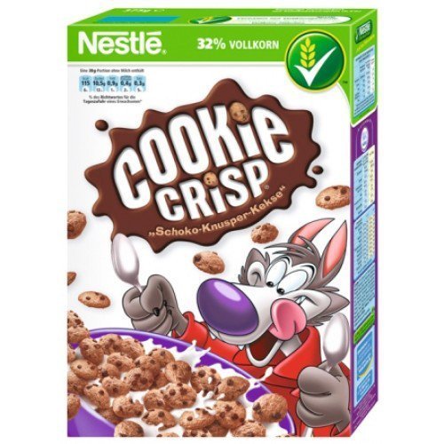 Nestle Cookie Crisp Chocolatey Chip Cookie Cereal, 6 x 375 g
