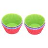 10Pcs Silicone Baking Cups, Reusable Muffin Liners with 5 Colors, Food Grade Non Stick Cupcake Molds for Home Bakery, Oven Microwave Freezer Safe Up to 428 view 3