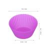 10Pcs Silicone Baking Cups, Reusable Muffin Liners with 5 Colors, Food Grade Non Stick Cupcake Molds for Home Bakery, Oven Microwave Freezer Safe Up to 428 view 4