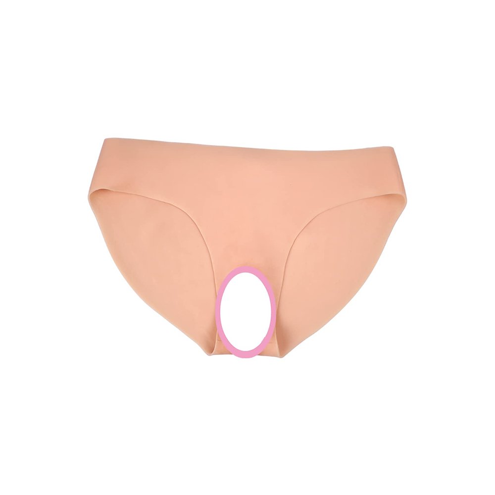 Silicone Panty Butt Lifter Hip Enhancer Crossdressing Underwear Crossdressers Transgender Cosplay (Asian Yellow,Basic)