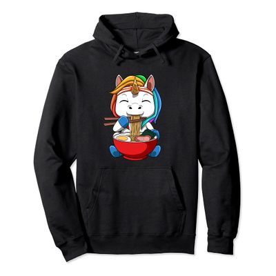 Anime Ramen Unicorn Noodle Soup Pullover Hoodie