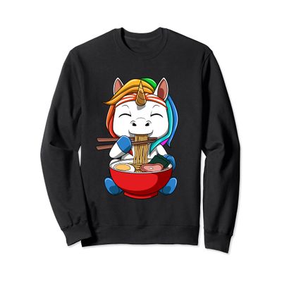 Anime Ramen Unicorn Noodle Soup Sweatshirt