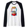 Anime Ramen Unicorn Noodle Soup Raglan Baseball Tee view 1