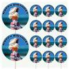 AK Giftshop Ice Cream Cone Personalised Food & Cake Toppers Picks Birthday Decorations - (Pack of 14) view 1