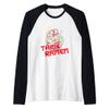Ramen Life Think Ramen Noodles Funny Raglan Baseball Tee view 1