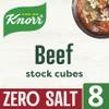 Knorr Zero Salt Beef Stock Cubes pack of 8 lactose- and gluten-free for delicious, zero-salt beef dishes 9 g view 2