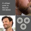 Beurer HR 8000 Shaving Heads, for use with HR 8000 Rotary Razors, Includes Three high Quality Double Ring Shaving Heads view 4