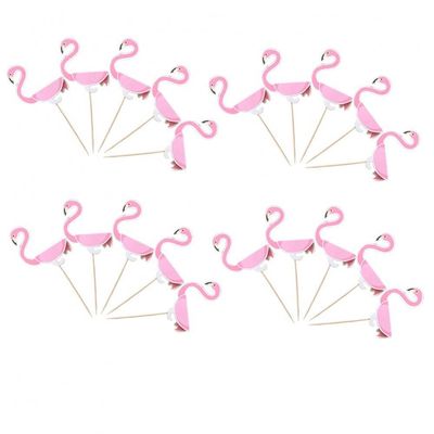 10pcs Hawaii 3d Cake Topper Cake Picks Decorating Topper Cupcake Toppers Wedding Decorations Tropical Summer Party
