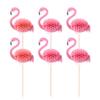 10pcs Hawaii 3d Cake Topper Cake Picks Decorating Topper Cupcake Toppers Wedding Decorations Tropical Summer Party view 3