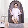 2.6 Liter Foldable Portable Steam Sauna, Therapeutic Personal Sauna for Relaxation, Home Detox, with Remote Control, Folding Chair, Timer, 15-Level Adjustment (Blue) view 3