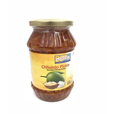 Ashoka - Shredded Mango Pickle - (chhundo Pickle - mild) - 575g - (Pack of 2)