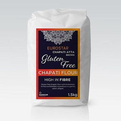 Eurostar - Gluten Free Brown Chapatti Flour - 1.5kg - (pack of 3)