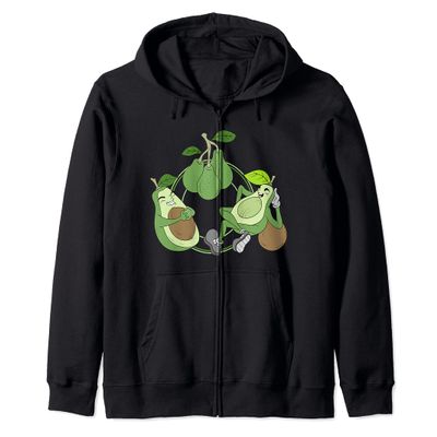 Funny Avocados Avocado Seed Ketogenic Diet Keto Avocado Zip Hoodie
