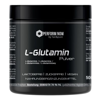 Fair & Pure - L-Glutamine 500 g Powder - 100% Pure Without additives - Vegan - Proteinogenic Amino Acid
