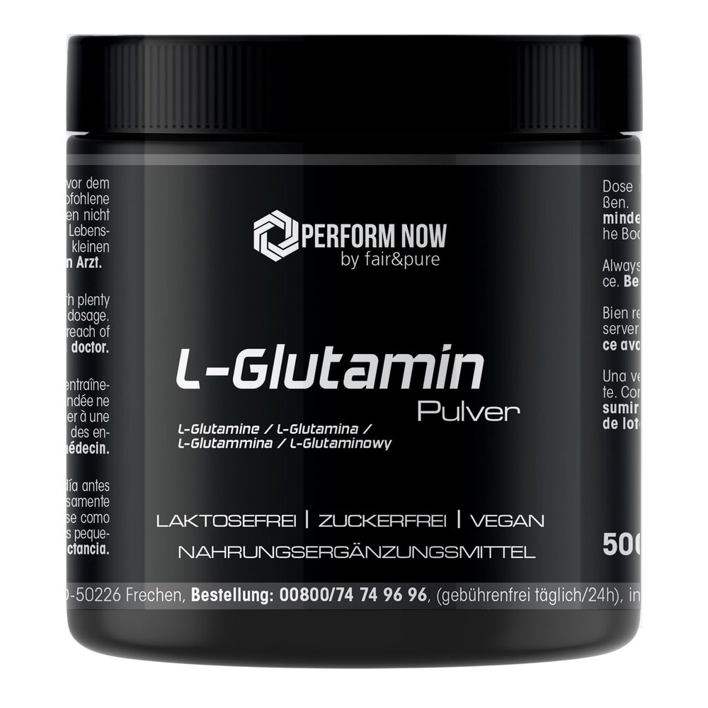 Fair & Pure - L-Glutamine 500 g Powder - 100% Pure Without additives - Vegan - Proteinogenic Amino Acid