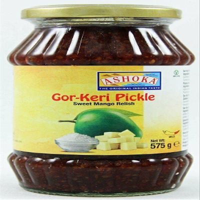 Ashoka - Sweet Mango Pickle - (gor keri - mild) - 575g - (Pack of 2)