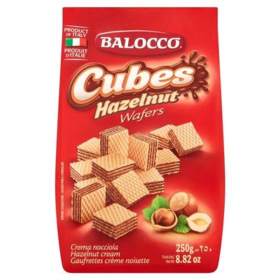 Balacco - Hazelnut Wafer Cubes - 250g - (Pack of 3)