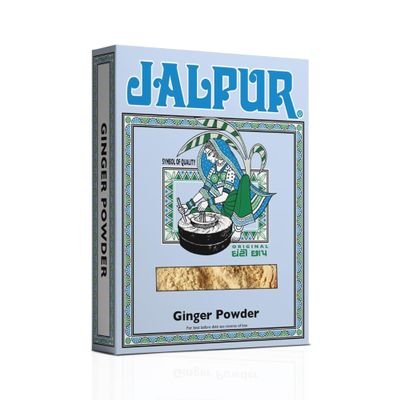 Jalpur Ginger Powder 375g - Pack of 4 | Ground Dried Ginger Root for Purposes  Cooking, Baking & Teas | Aromatic Spice for Curries, Cookies, Cakes & Marinades | No Additives | Warming & Flavourful.