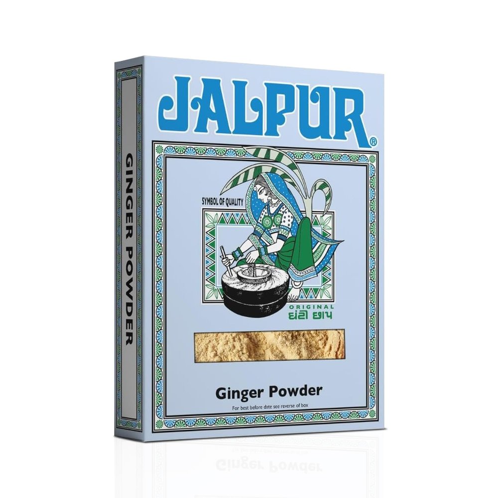 Jalpur Ginger Powder 375g - Pack of 4 | Ground Dried Ginger Root for Purposes  Cooking, Baking & Teas | Aromatic Spice for Curries, Cookies, Cakes & Marinades | No Additives | Warming & Flavourful.