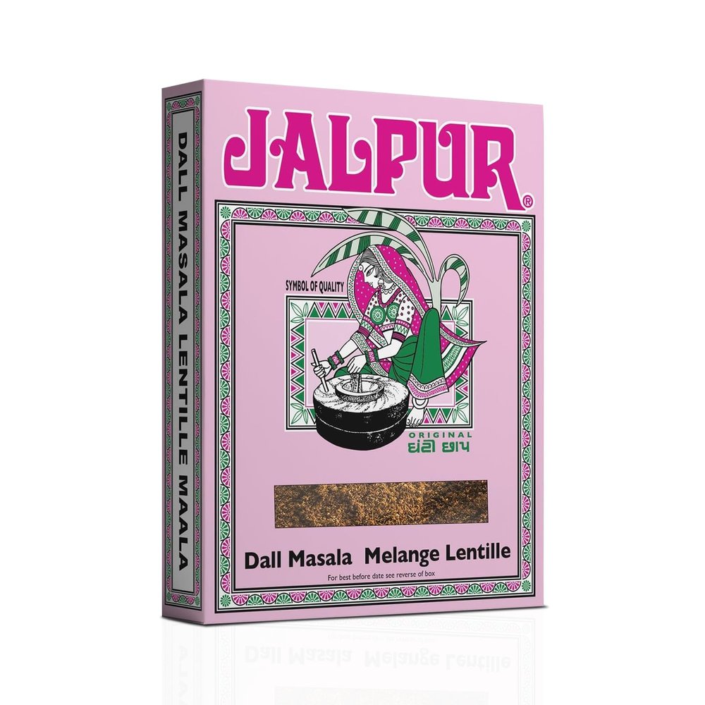 Jalpur Dall Masala  375g (Pack of 2) | Indian Spice Mix for Homemade Dal, Lentils & Curries | Aromatic Blend of Ground Spices | Easy to Use | Enhances Flavour of Everyday Indian Meals | High Protein.