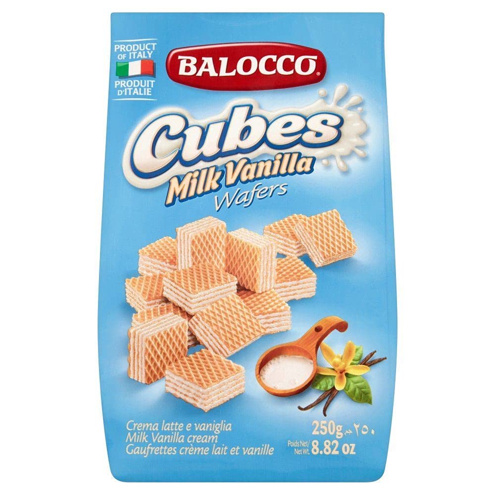 Balacco - Milk Vanilla Wafer Cubes - 250g - (Pack of 2)
