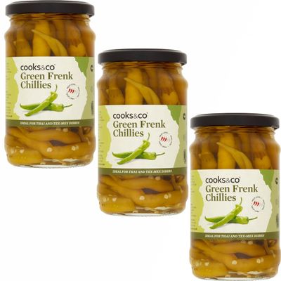 Cooks & Co. Green Frenk Chillies 300g | Pack of 3