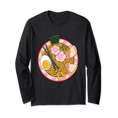 Anime Japanese Ramen Noodle Life Foodie Long Sleeve T-Shirt