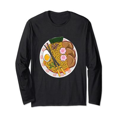 Kawaii Ramen Noodle Japanese Ramen Life Long Sleeve T-Shirt