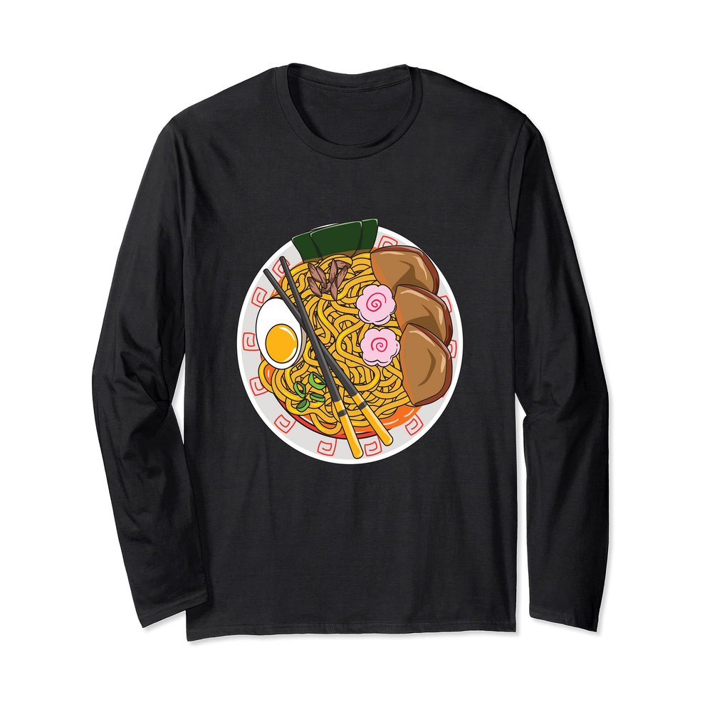Kawaii Ramen Noodle Japanese Ramen Life Long Sleeve T-Shirt