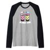 Boba BAE Cute Kawaii Boba Drinks White Text Raglan Baseball Tee view 1