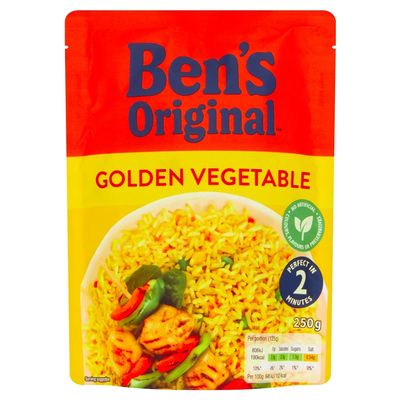Ben's Original Golden Vegetable Microwave Rice, 250g