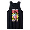 Boba a Day Keep Reality Away Bubble Tea Drink Love Beverage Tank Top view 1