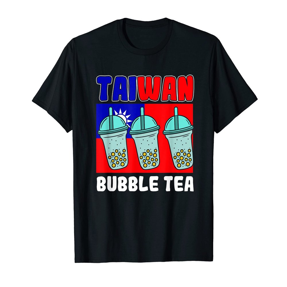 Mens Taiwan Bubble Tea Boba Tea Bubble Milk Tea T-Shirt