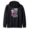 You Make Me Bubbly Inside Bubble Tea Drink Love Beverage Zip Hoodie view 1