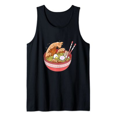Ramen Wave Soup Noodle Ocean Kawaii Tank Top