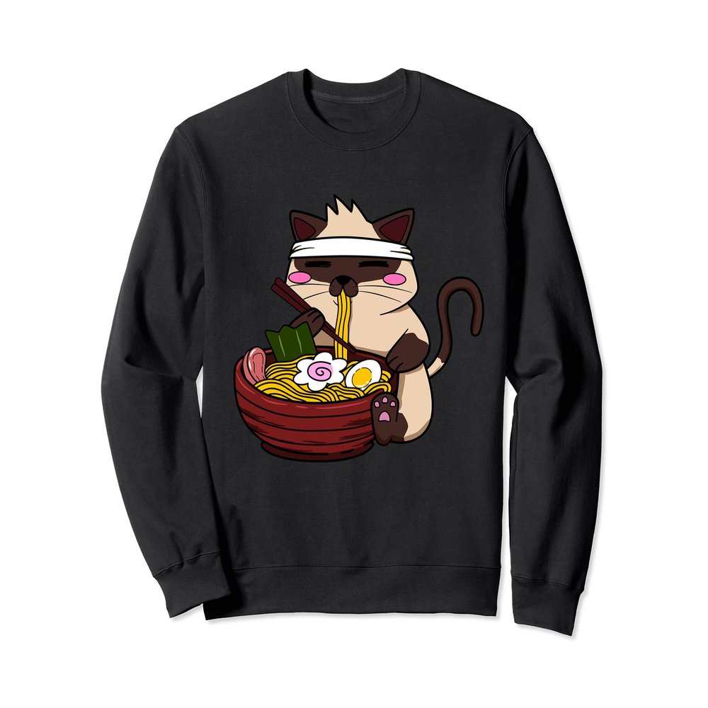 Anime Siamese Ramen Japanese Ramen Life Noodle Sweatshirt