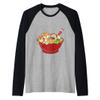 Anime Japanese Dog Ramen Kawaii Ramen Noodle Life Raglan Baseball Tee view 1