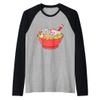 Anime Japanese Cat Ramen Kawaii Ramen Noodle Life Raglan Baseball Tee view 1
